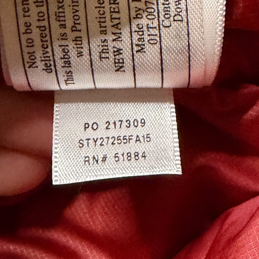 Patagonia Down Snap-T Pullover Puffer Jacket Women XS Red Pullover Insulated - Picture 7 of 9